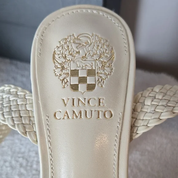 Vince Camuto Beige Woven Platform Sandals - Picture 2 of 10
